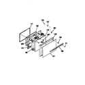 Kenmore 3639324590 oven door section diagram