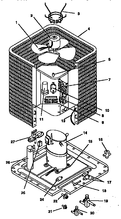 ICP CH5060QKA5 functional parts diagram