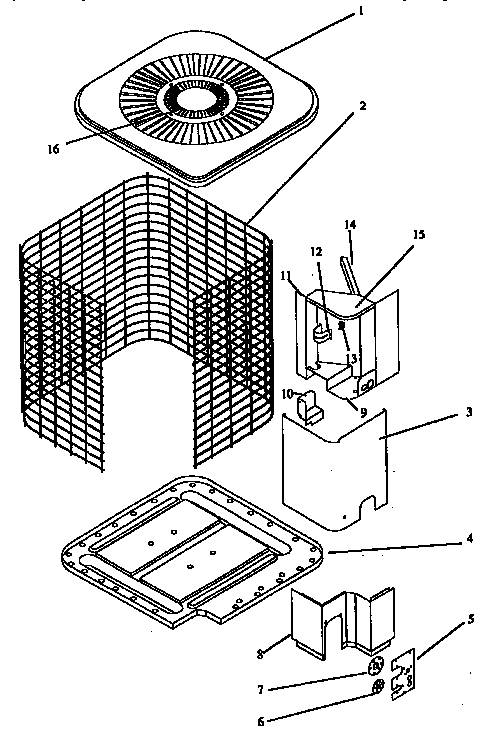 ICP CH5060QKA5 non-functional parts diagram