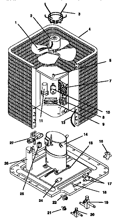 ICP CH5042VKB5 functional parts diagram