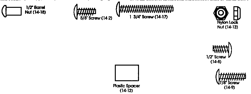 Hedstrom 4-3899 screws diagram