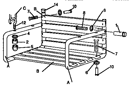 Hedstrom 4-3899 adult lawn swing assembly diagram