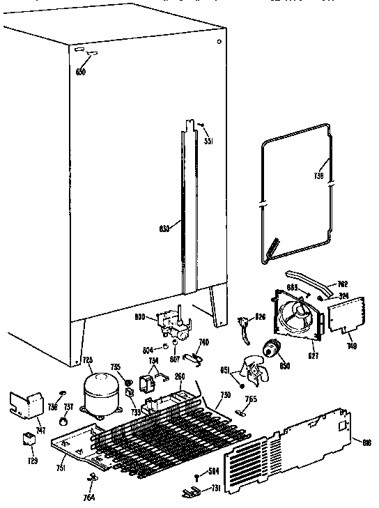 Kenmore 3639534753 unit parts diagram
