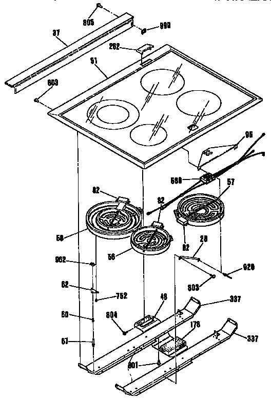 Kenmore 9114674990 main top section diagram