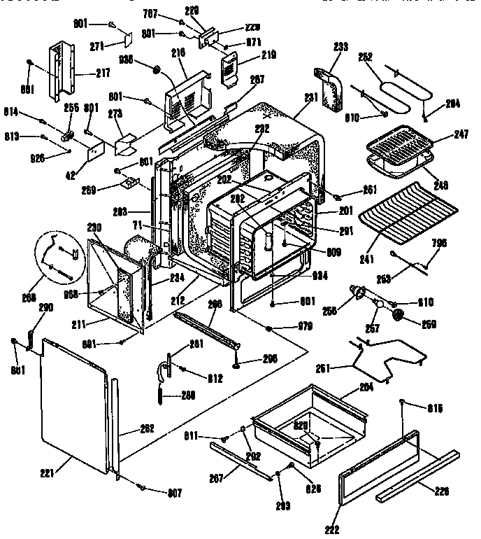 Kenmore 9114674990 body section diagram