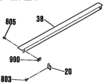 Kenmore 9114674990 optional rear main top filler diagram