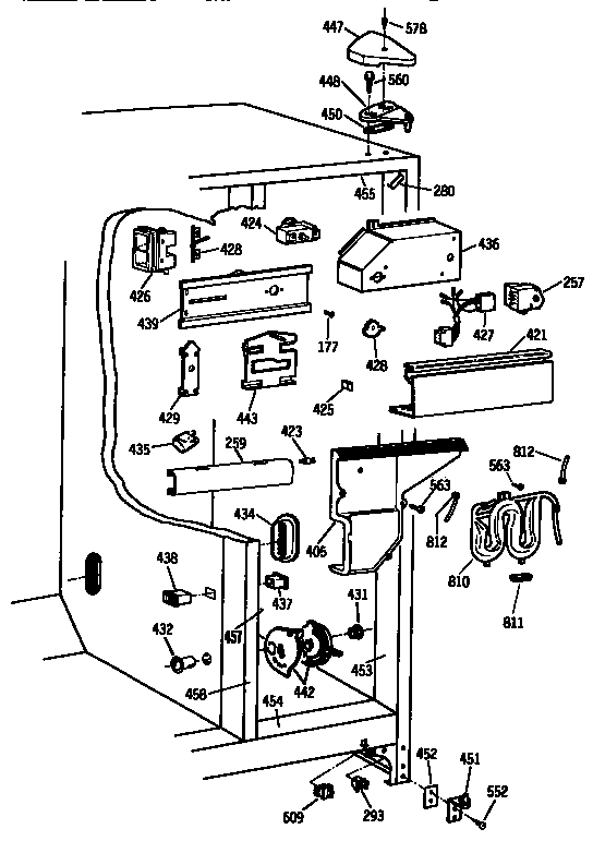 Kenmore 3639534853 fresh food section diagram