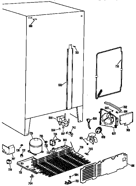 Kenmore 3639534853 unit parts diagram