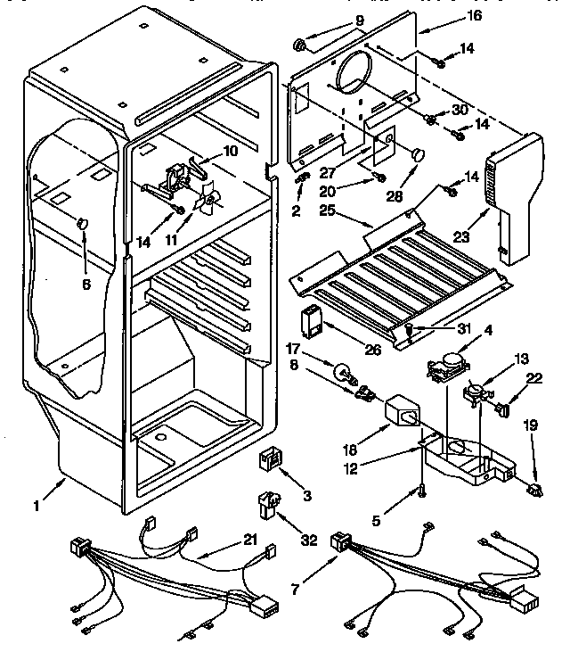 Kenmore 1069344790 liner parts diagram