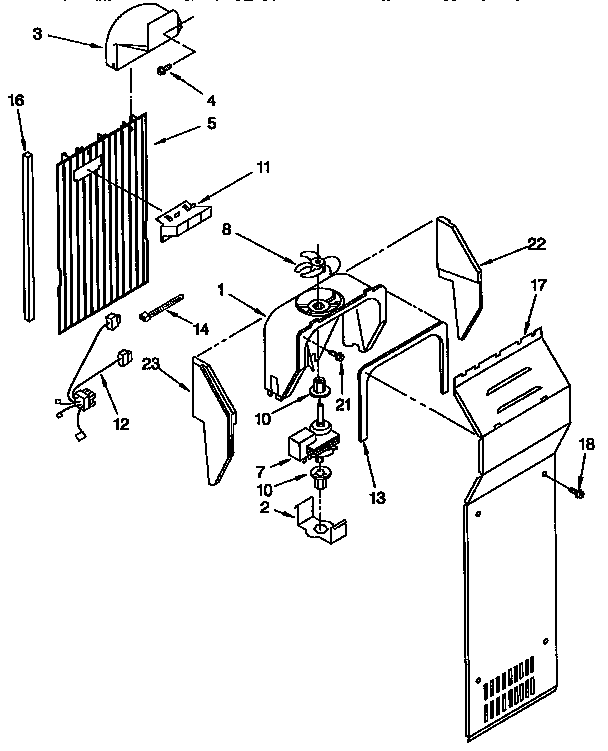 Kenmore 1069545781 air flow diagram