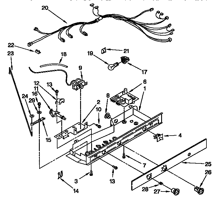 Kenmore 1069542921 control diagram