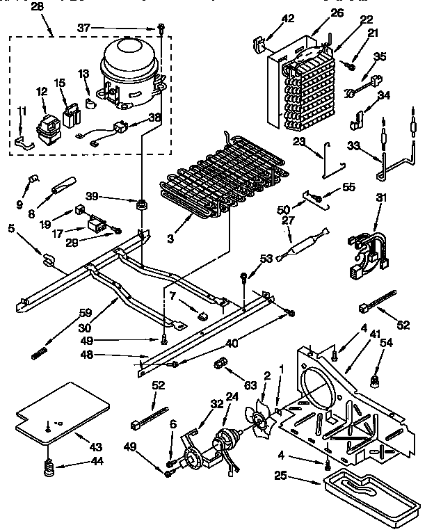 Kenmore 1069547611 unit diagram