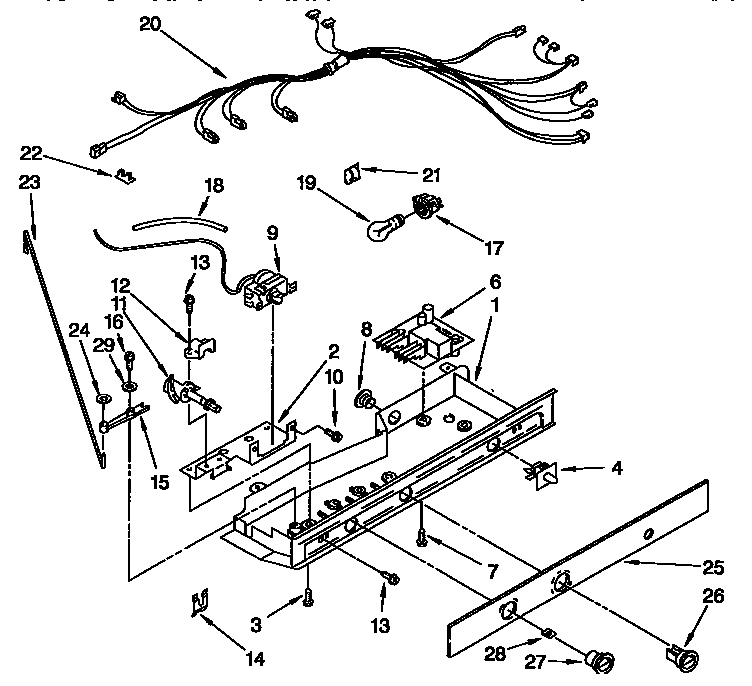 Kenmore 1069547611 control diagram