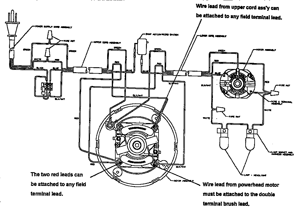 Eureka SC6484A/AT assembly schematic diagram