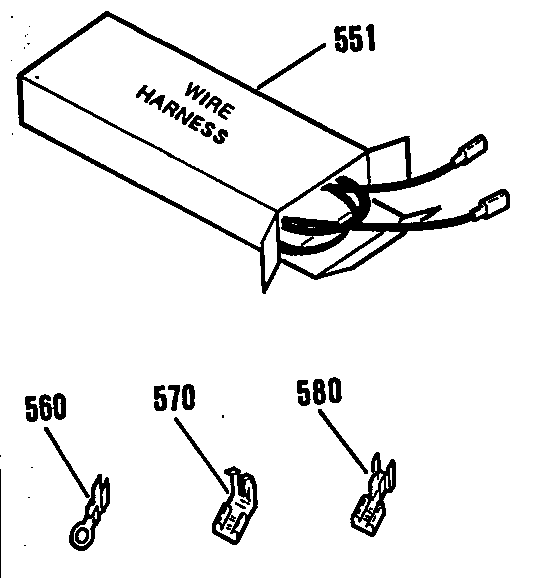 Kenmore 9113312593 wire harness / components diagram