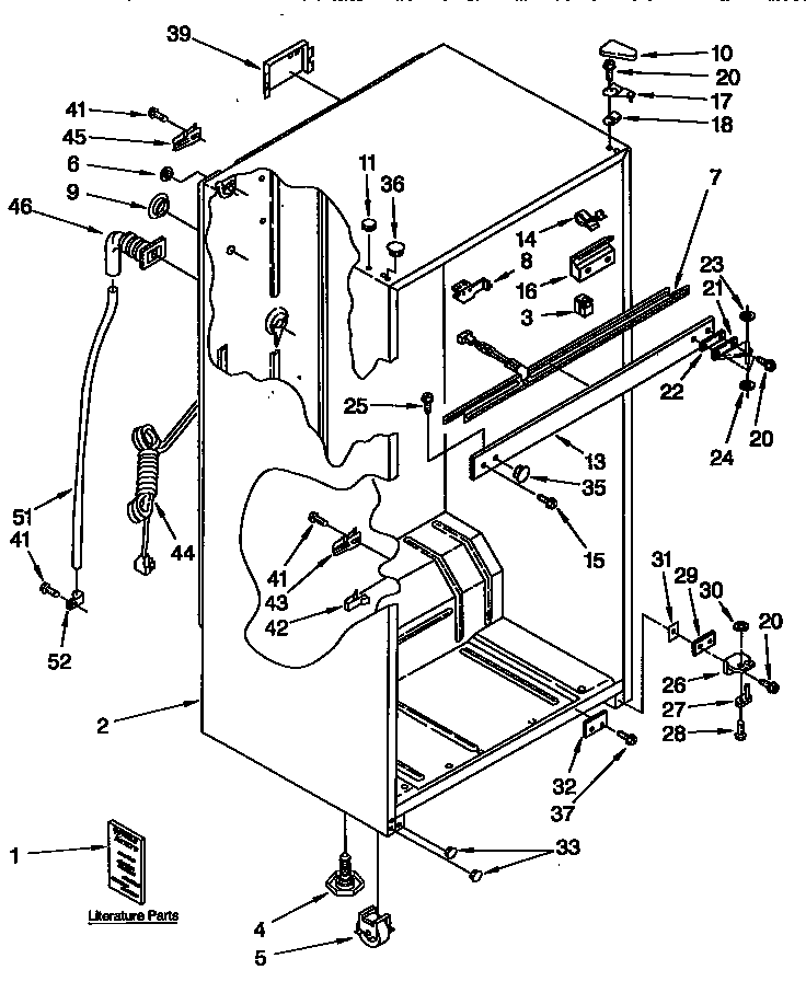 Kenmore 1069642290 cabinet diagram