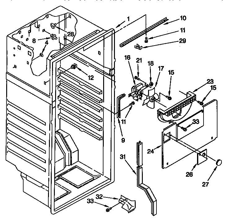 Kenmore 1069642290 liner diagram