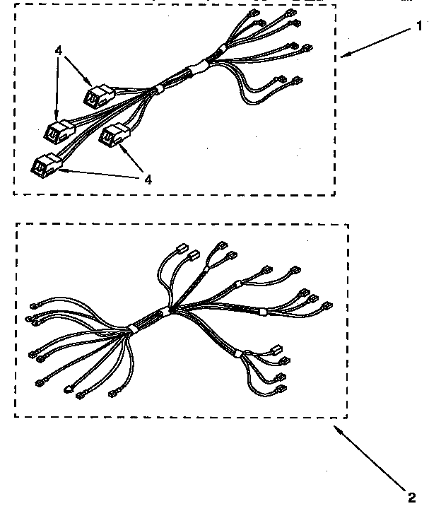 Whirlpool RF3020XYN1 wiring harness parts diagram