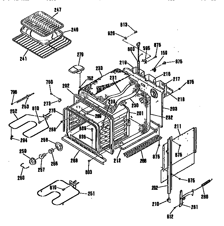 Kenmore 9114712995 body section diagram