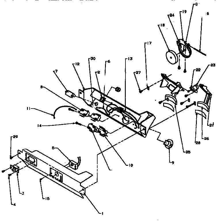 Amana SXD25A-P1162436W ice and water cavity diagram