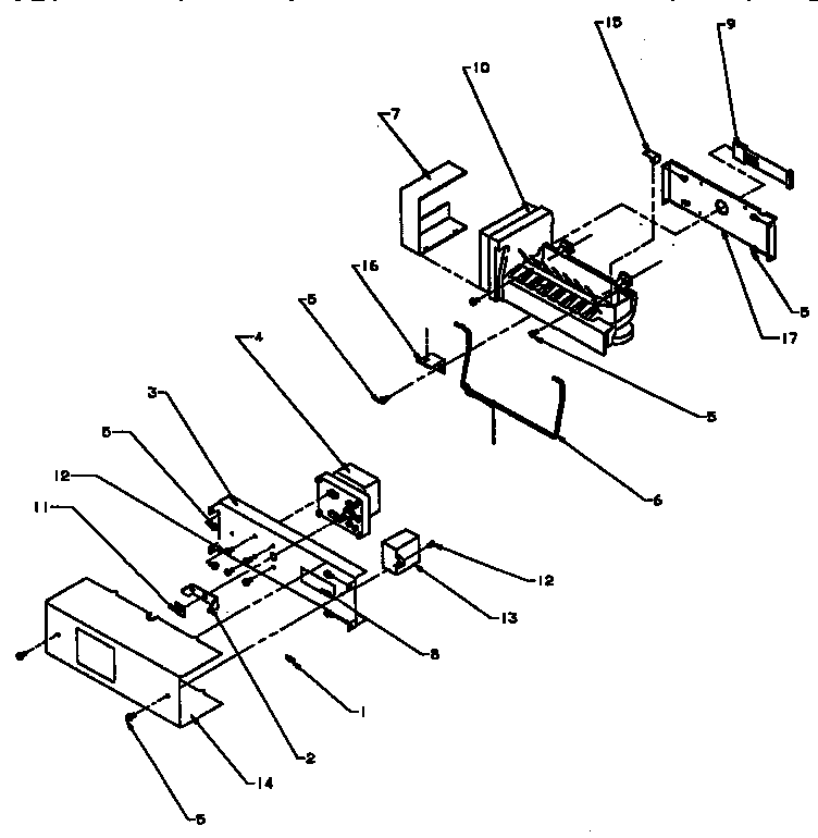 Amana SXD25A-P1162436W icemaker diagram