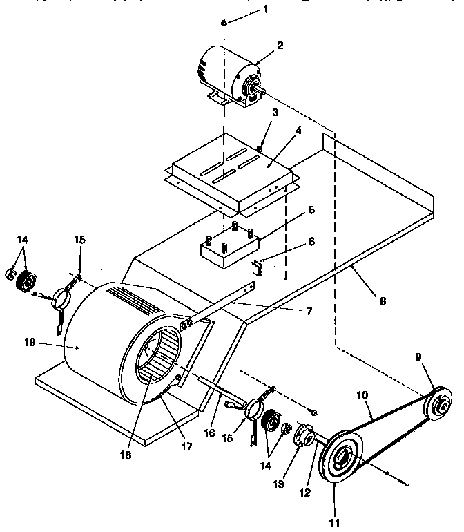 ICP PHB090N2SA blower diagram