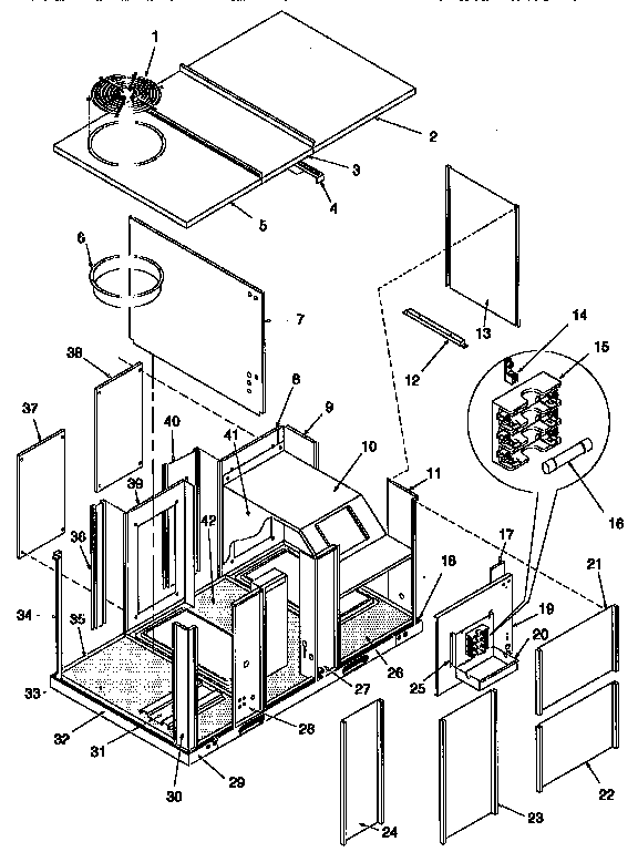 ICP PHB090N2SA non-functional replacement parts diagram