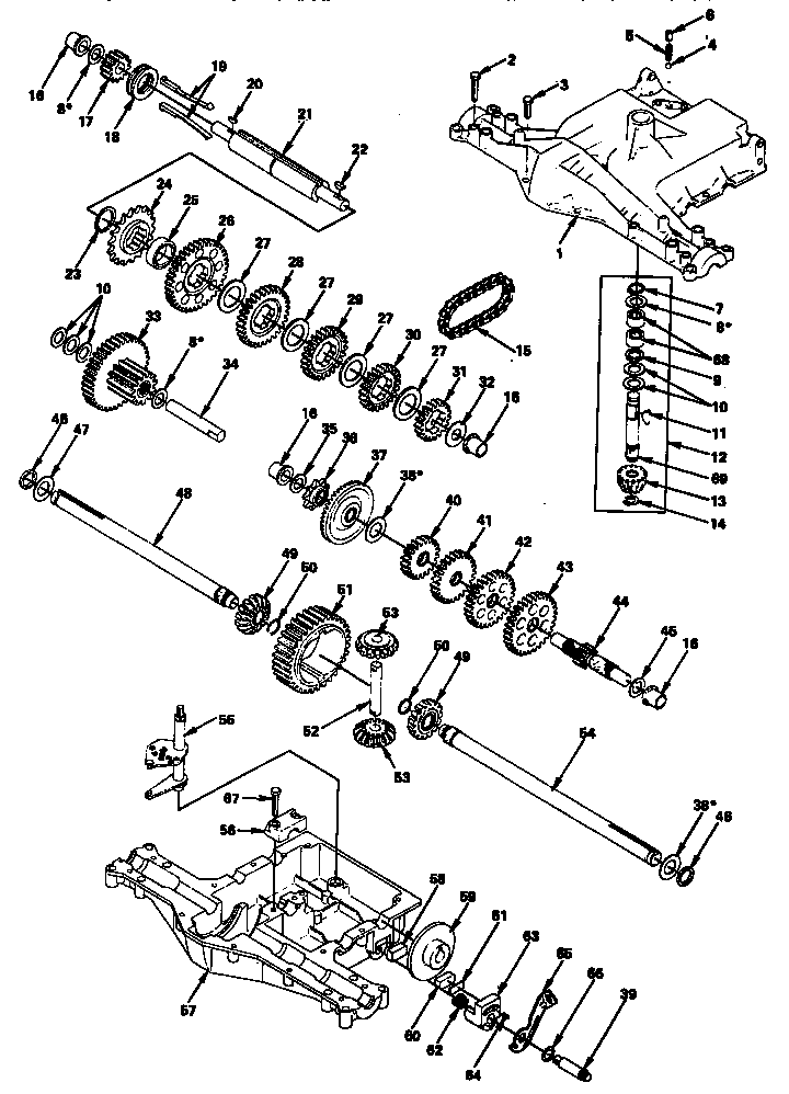 Footedana 4150-7 transaxle diagram