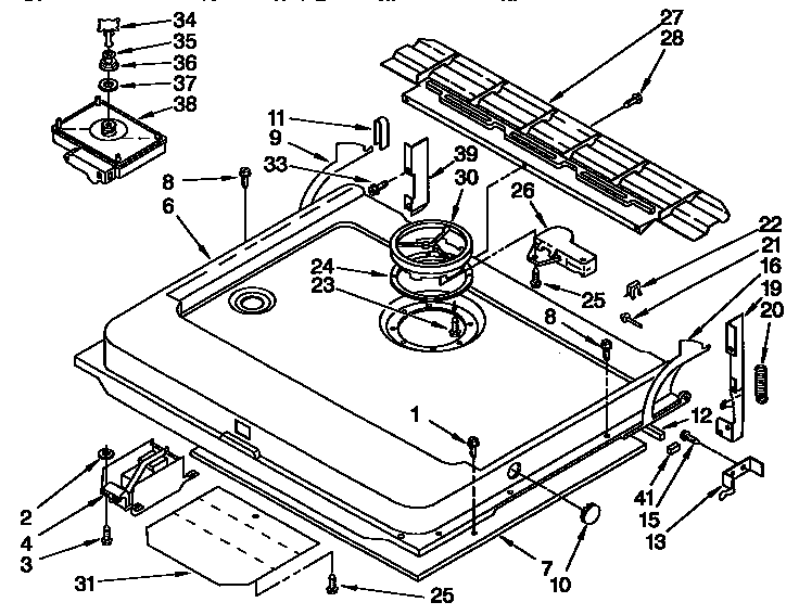Kenmore 665KUDI23HB0 door and latch parts diagram