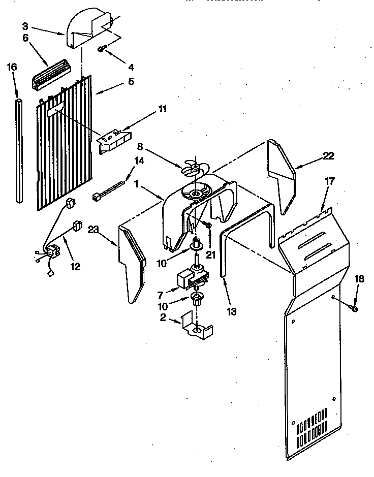 Whirlpool ED22DCXBB00 air flow diagram