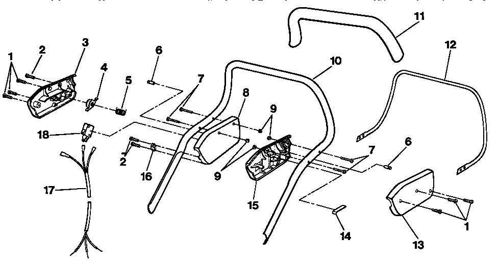 Craftsman 315370270 handle assembly diagram