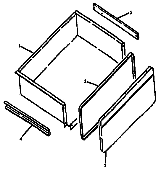 Amana ARH660E-P1167404SE storage drawer assembly diagram