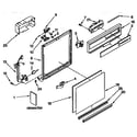 Kenmore 6651684990 frame and console parts diagram