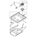 Whirlpool RF3020XYW0 cooktop diagram
