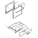 Whirlpool RF3020XYW0 door and drawer diagram
