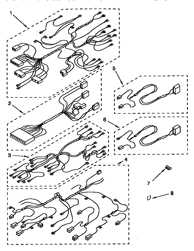 Kenmore 664KERH507YBL0 wiring harness diagram