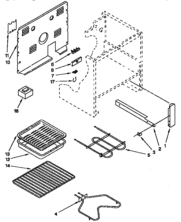 Kenmore 664RF3020XYW2 external oven diagram