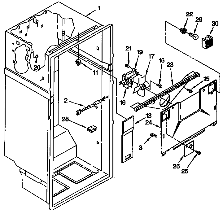 Whirlpool ET25DMXBW00 liner diagram