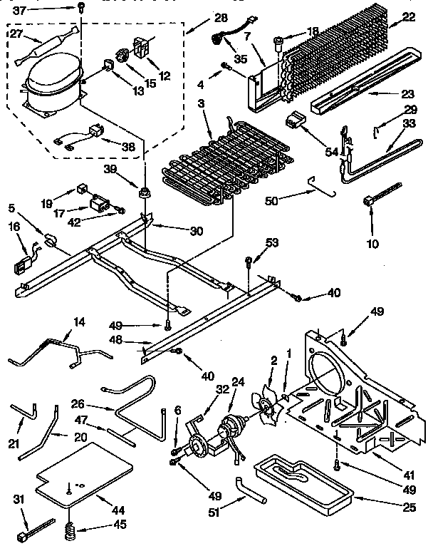 Whirlpool ET25DMXBW00 unit diagram