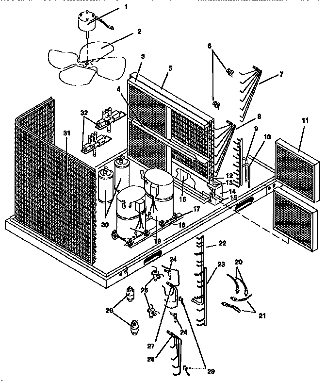 ICP RYMA10N001A functional replacement parts diagram