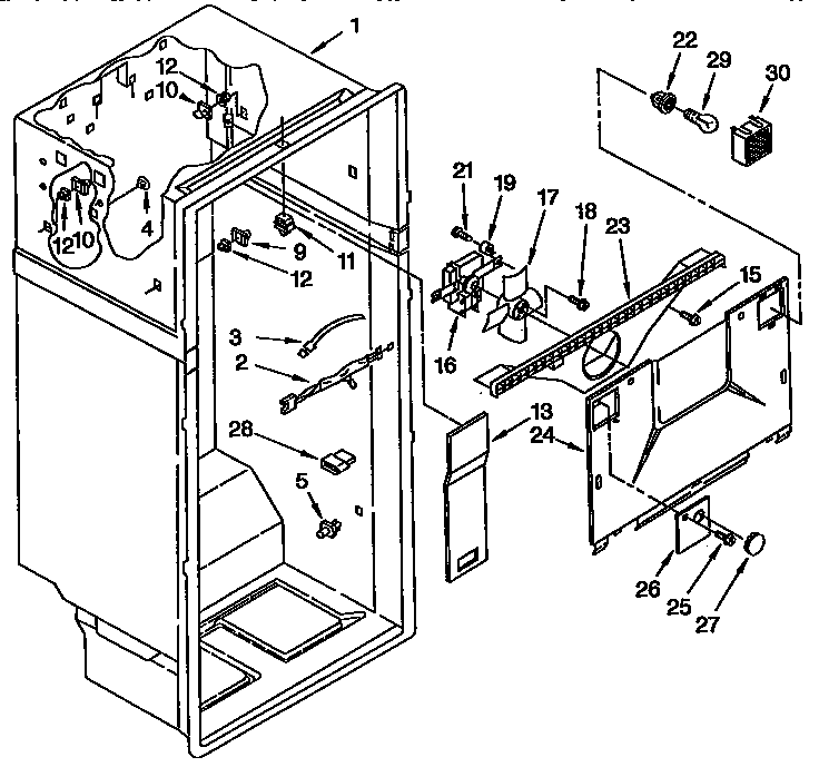 Whirlpool ET22PKXAN00 liner diagram