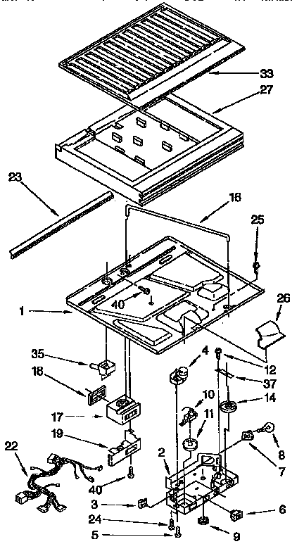 Whirlpool ET22PKXAN00 compartment separator diagram