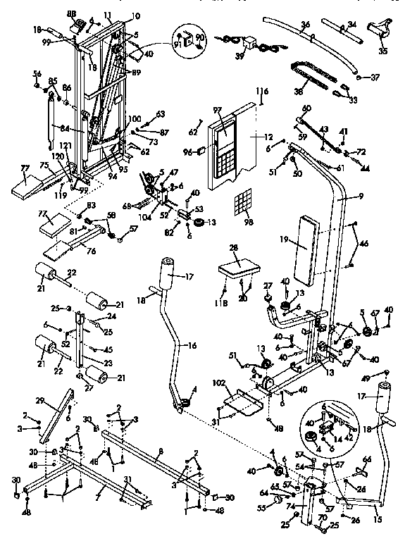 Proform 831159340 replacement parts diagram