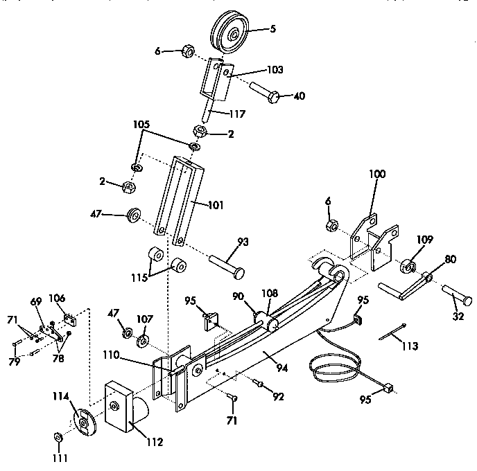 Proform 831159340 weight mechanism assembly diagram
