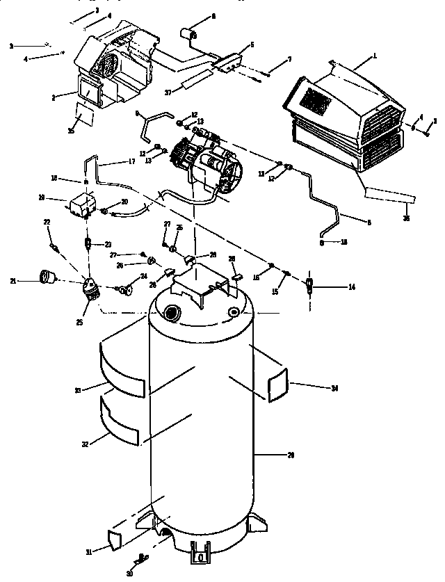 Craftsman 919152811 air compressor diagram