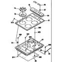 Kenmore 9113202192 main top section diagram