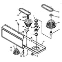 Craftsman 113213171 pulley assembly with guard diagram