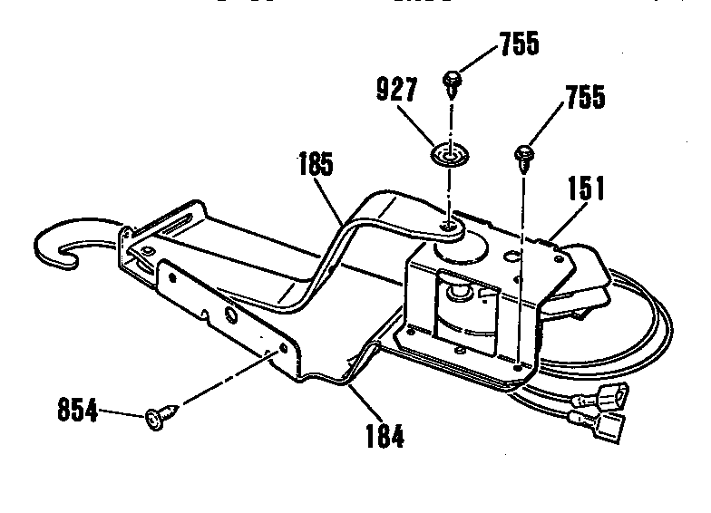 Kenmore 9114703992 door lock section diagram