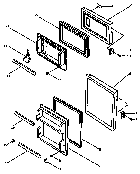Kenmore 5649932910 door parts diagram