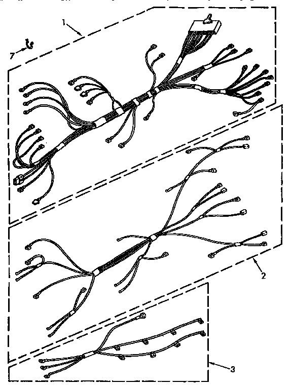 KitchenAid KEDS200YBL2 wiring harness diagram